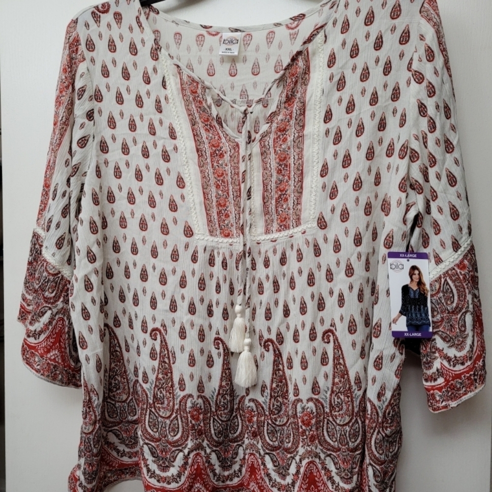 Bohemian print top